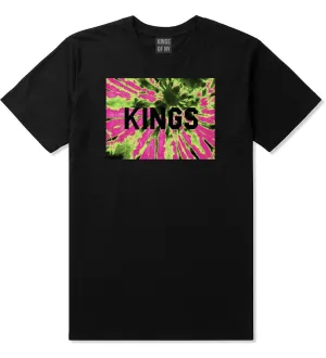 Kings Pink Tie Dye Logo T-Shirt