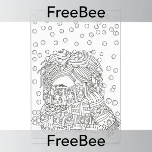 Mindfulness Colouring Sheets: Winter