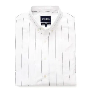 Washed Button Down Shirt - Blanco Stripe